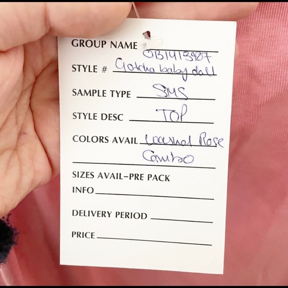 Free People Pink Gotcha babydoll top. Size XS. NWT—purchased at sample sale. - Picture 5 of 7